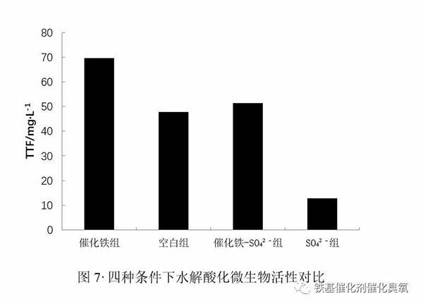 四种条件下水解酸化微生物活性对比